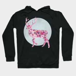 Floral Deer Hoodie